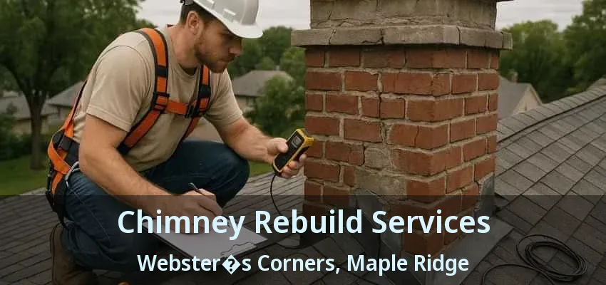 Chimney Rebuild Services Webster�s Corners, Maple Ridge - BC
