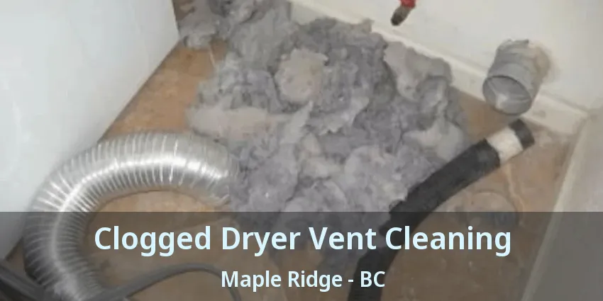 Clogged Dryer Vent Cleaning Maple Ridge - BC