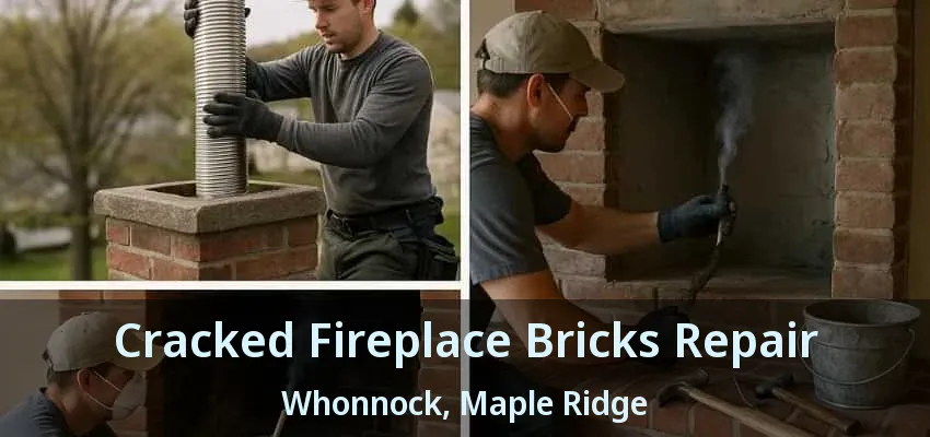 Cracked Fireplace Bricks Repair Whonnock, Maple Ridge - BC